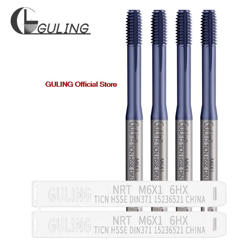 GULING HSSE-M42 DIN 371 376 Standard With TiCN Roll Forming Tap M2 M2.5 M2.6 M3 M4 M5 M6 M8 M10 M12 6HX Machine Screw Thread Tap