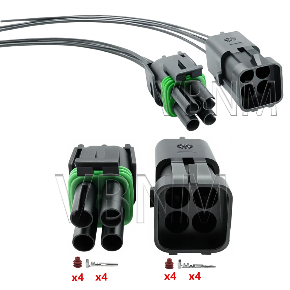Разъем-корпус-4-контактный-12015798-12015024-серии-25-гнездовой-или-штекерный-для-электрических-жгутов-проводов