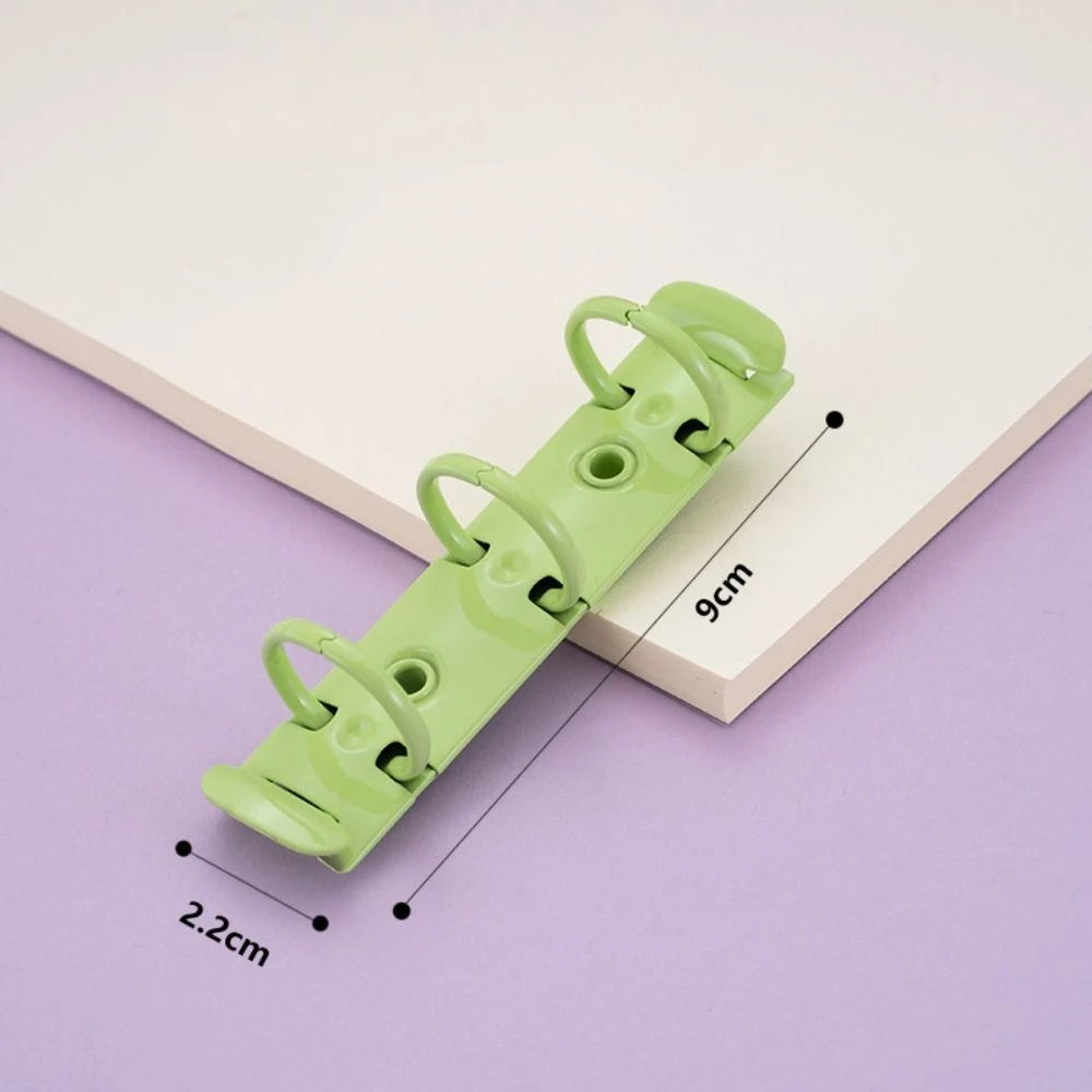 Detachable Metal Spiral Rings Binder Clip High Quality Diary A8 Paper Binder Clips DIY Album Loose Leaf Ring File Folder