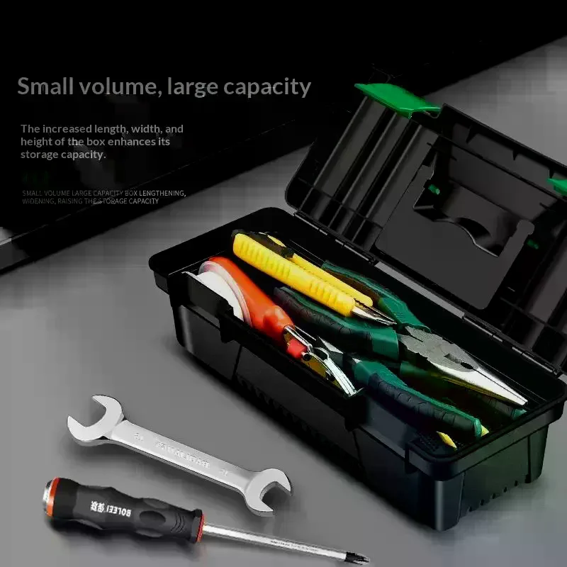 Tool Box Plastic Tool Storage Case For Carpentry Electrical Repairs Tool Handheld Toolbox Storage Box Plastic Toolbox 10Inch