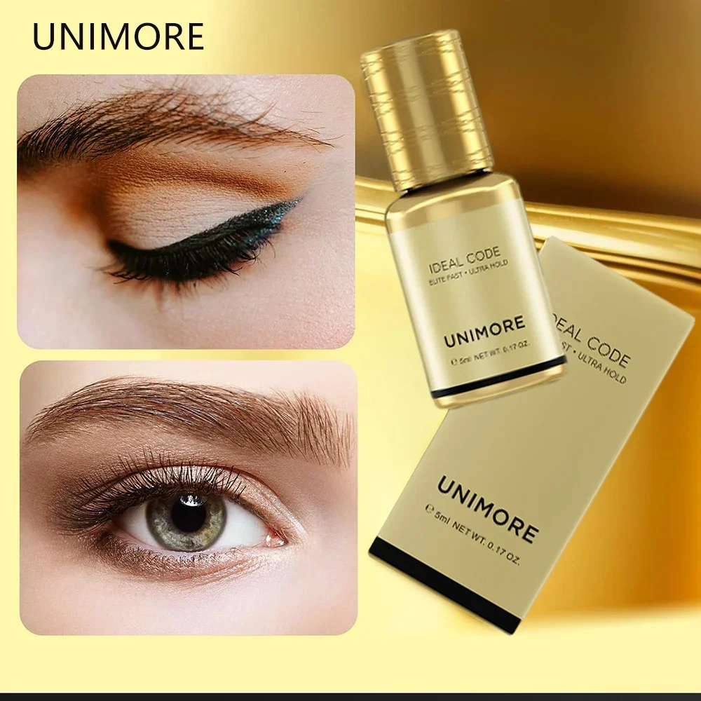 

Unimore Eyelash Extension Glue Glue for False Eyelashes for Salon Use Eyelash Extension Professional 0.5s Quickly Dry Waterproof