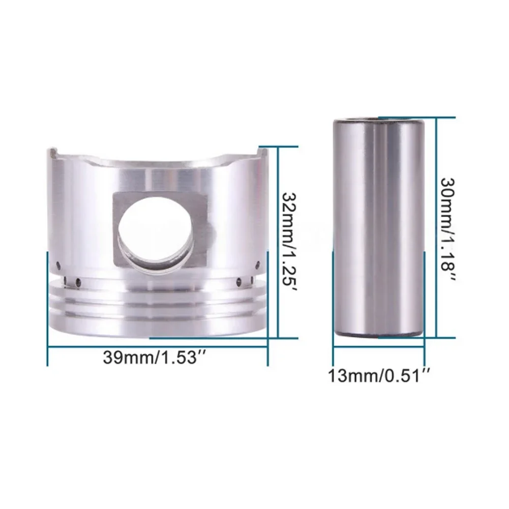 

39mm Piston and For Ring Kit for GY6 Engines Boost Performance in For Taotao For Baja For 49cc For 50cc Models
