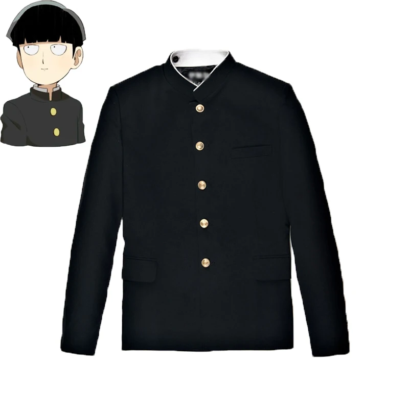 Mob Psycho 100 Mobu Saiko Hyaku Kageyama Shigeo Costume Cosplay nero Gakuran abiti pantaloni S-4XL