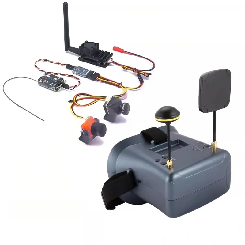 

FPV Goggles LS-008D 5.8G 40CH with 4.3inch LCD 800x480 Resolution Build-in Battery with DVR for RC Racing Plane Transmission