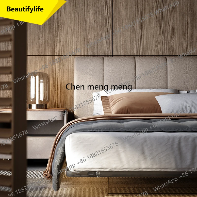 X188 Modern Light Luxury Bed Designer European High Quality Double Design Bedroom Bed Fashion Unusual Adult Muebles Home Furnitu