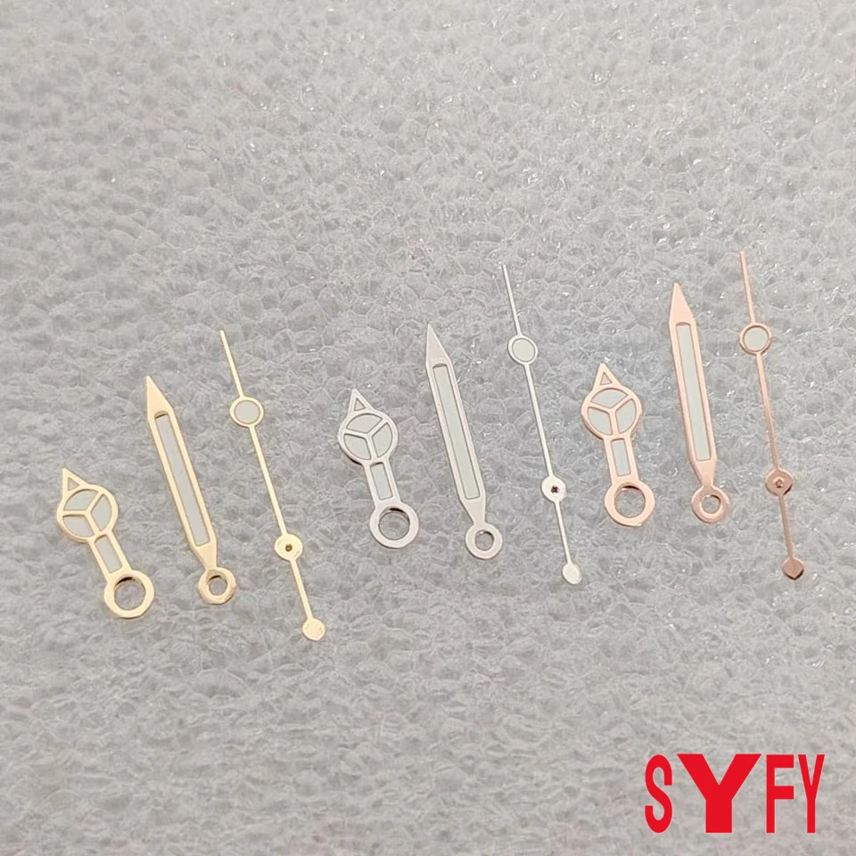 NH35 Hands Gold/Silver/Rose Gold Watches Pointers Green Luminous Watch Hand For NH35/NH36/4R/7S Movement Alloy Watch Accessories