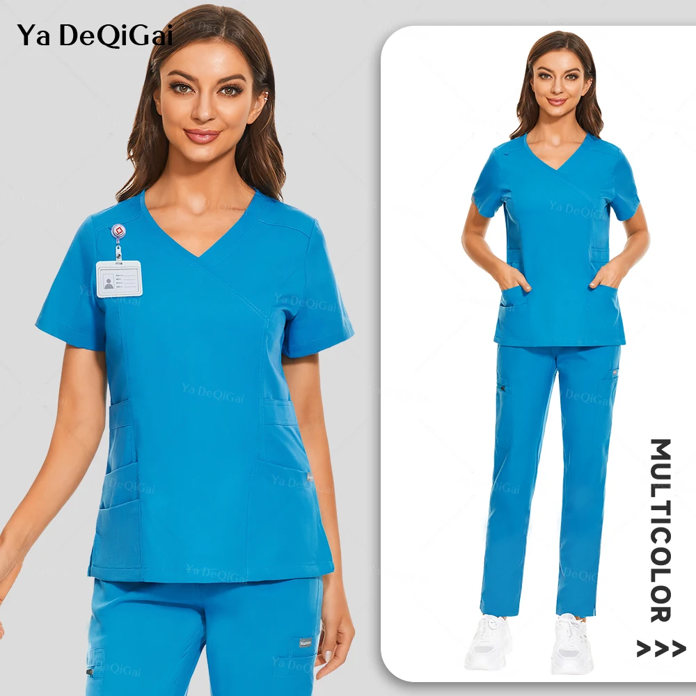 Neue Sommer Operations saal medizinische Uniform Peelings Krankenhaus kleidung Peeling Set Zahnarzt Zahnarzt Kleidung Chirurgie Uniform Anzug Arbeits kleidung