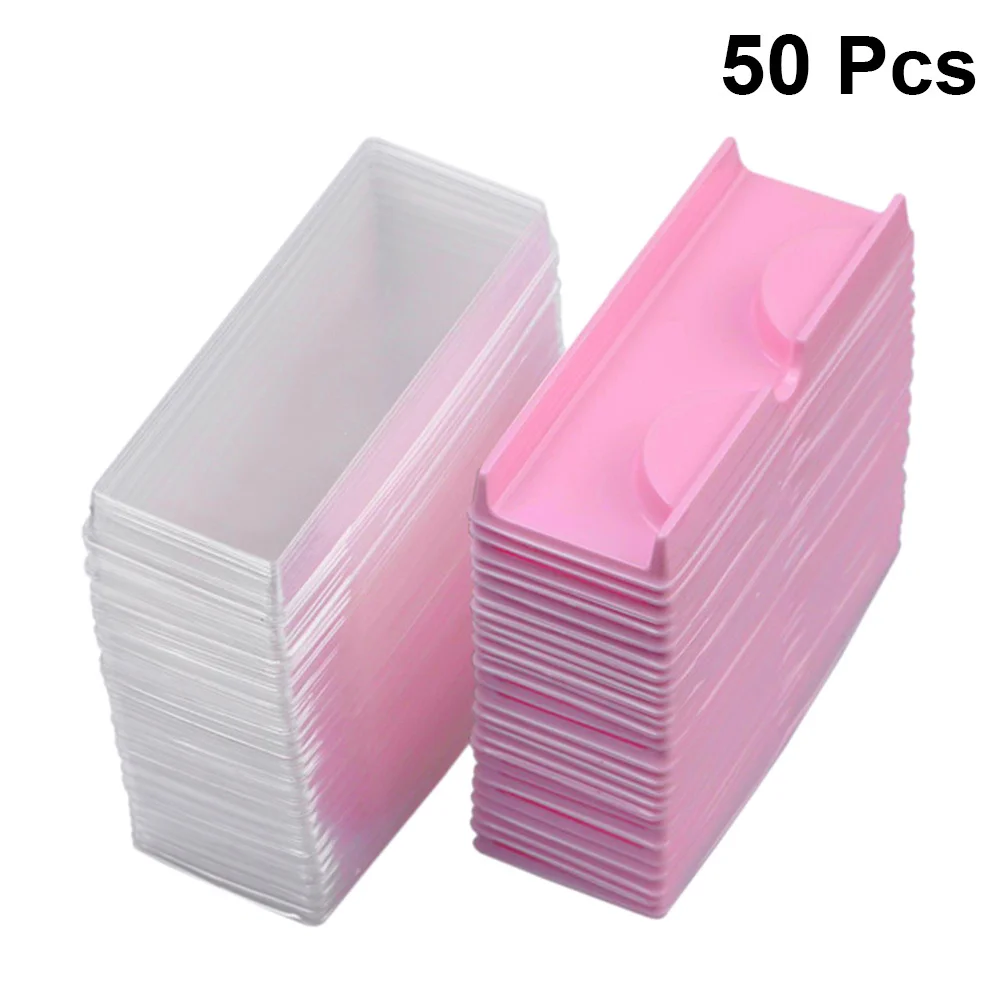 Boîte de rangement pour faux-cils, 50 ensembles, couvercle transparent, conteneur léger, étui Portable pour l'organisation des outils de cils