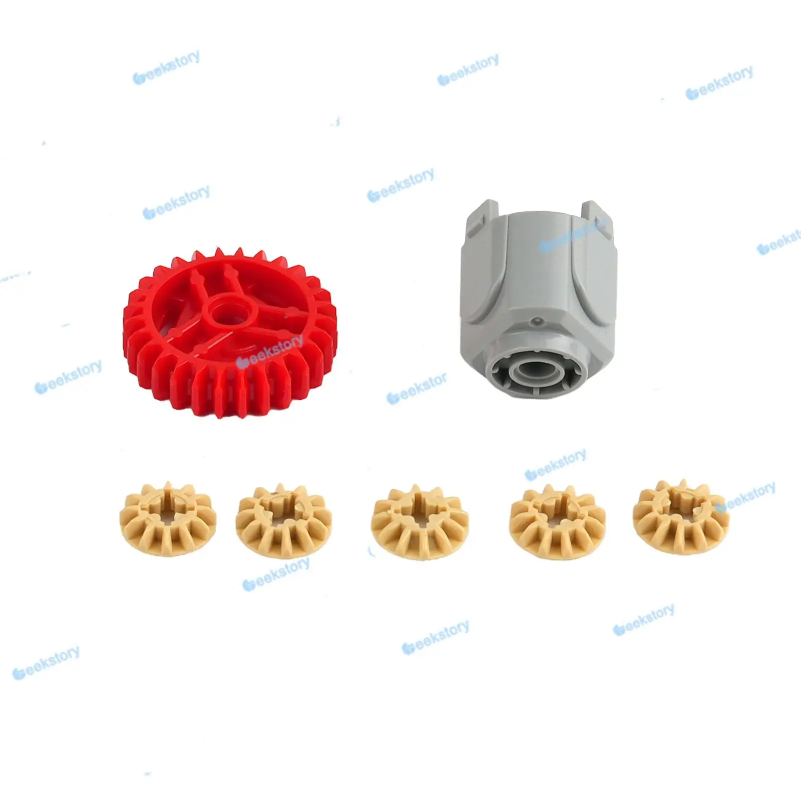 8 Pçs/set Engrenagem Diferencial-28 Dentes Tecnologia Blocos de Construção Peças 65414 65413 Montado MOC Tijolos Brinquedos Acessórios Modificados