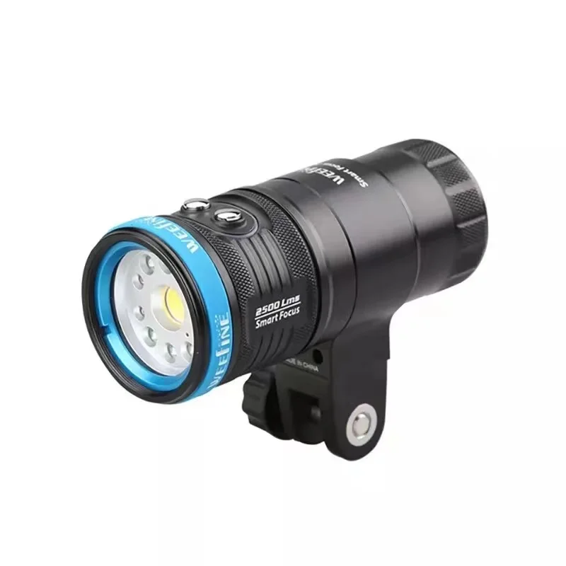 

Weefine Wf078 Smart Focus Glare 2500-lumens Video Light Underwater Photography Scuba Diving Wide Angle Continuous Lighting