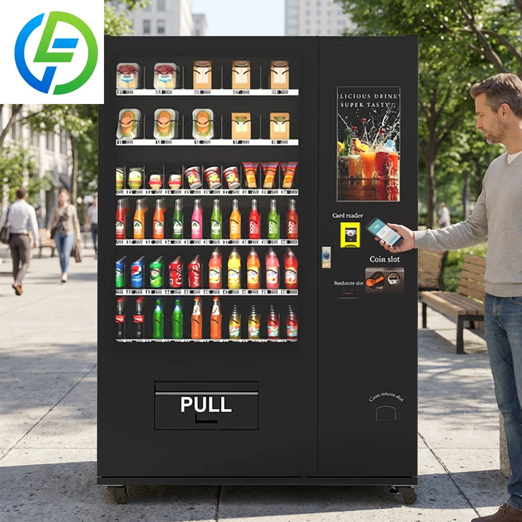 FOODLINE Cinema Hall Combo Vending Machine Dual Zone Design Separate Snack Drink Storage Retail Equipment