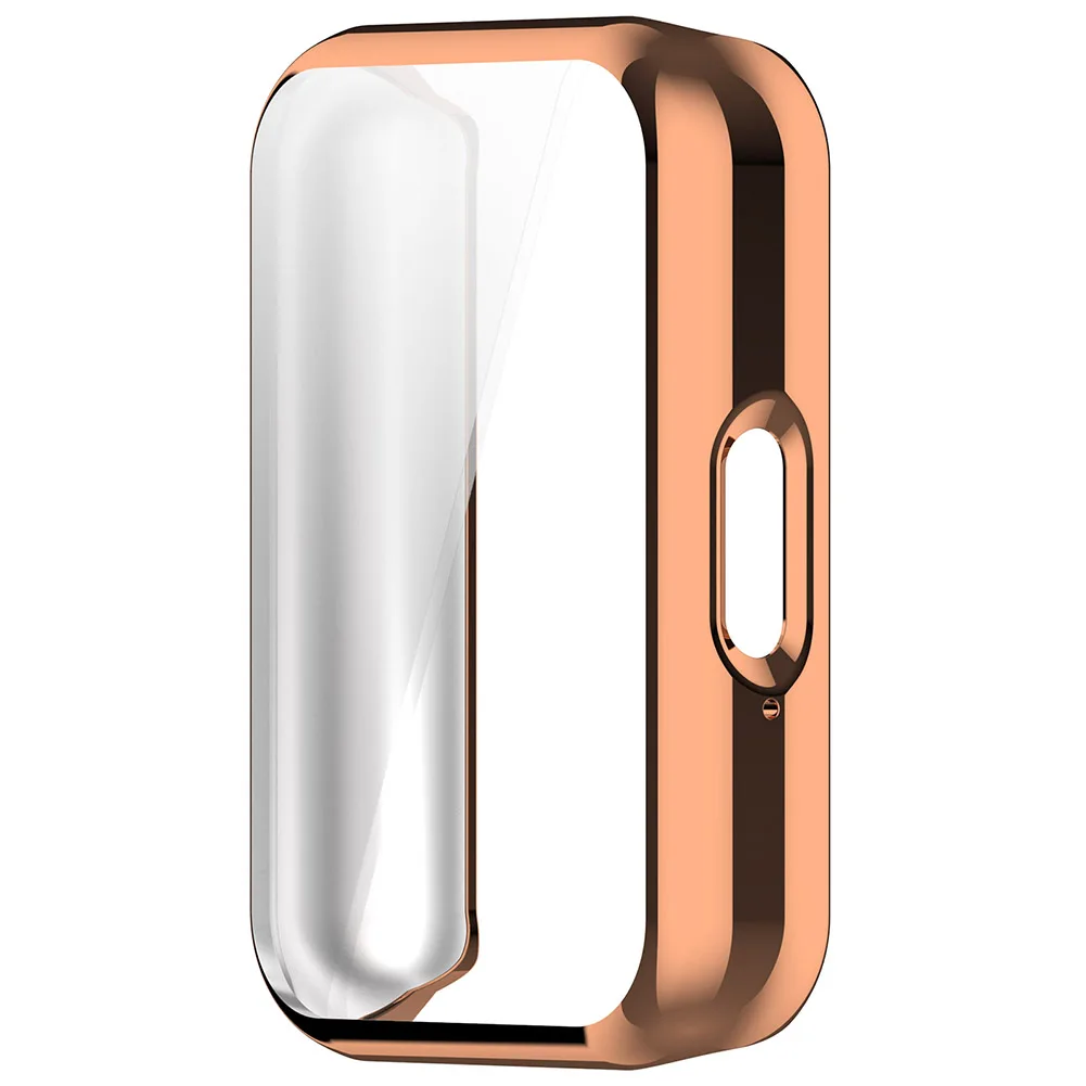 Capa de vidro temperado para samsung galaxy fit 3 samrt pulseira de relógio cobertura completa pára-choques protetor de tela fit3