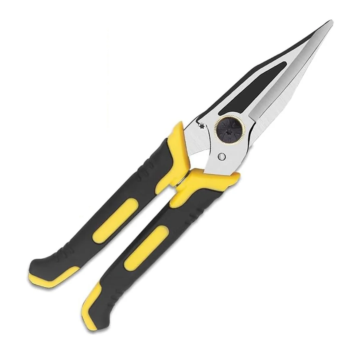 

9-Inch Heavy Duty Scissors, Multifunction Shears for Cutting Cable Wires, Cardboard, Vinyl Siding, Straight Snips