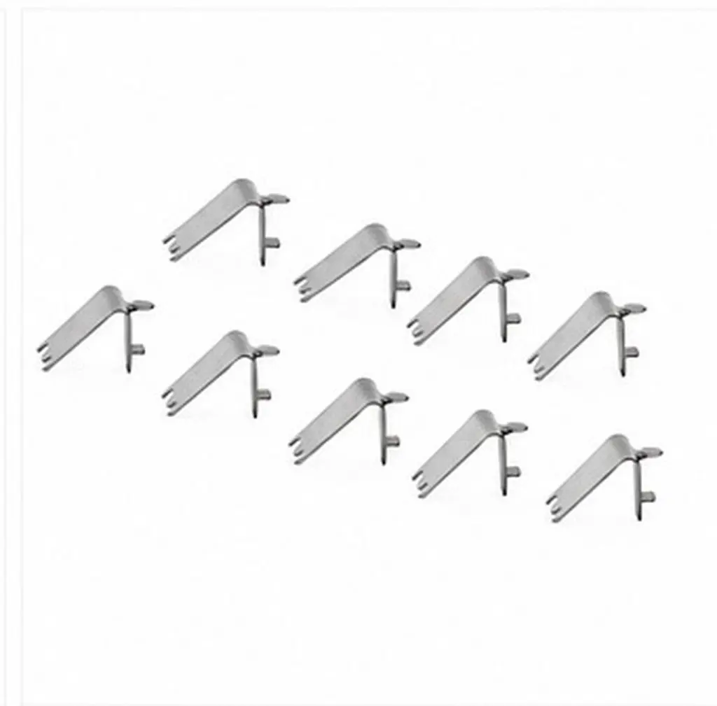 4Pcs Freezer Shelf Clips Stainless Steel Raised Dovetail Design Refrigerator Shelf Support Easy Install Freezer