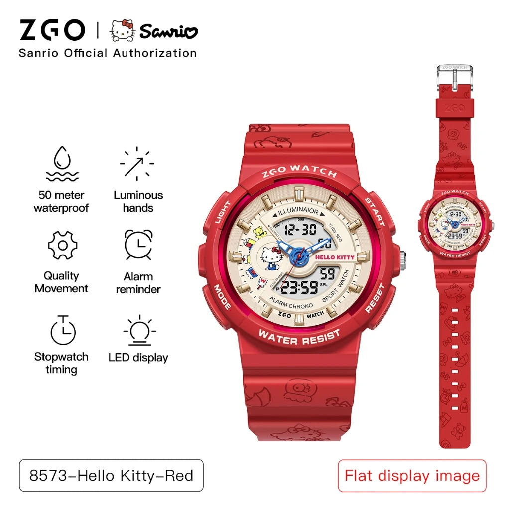 sanrio-hello-kitty-women's-digital-watch-multifunctional-sporty-waterproof-electronic-watch