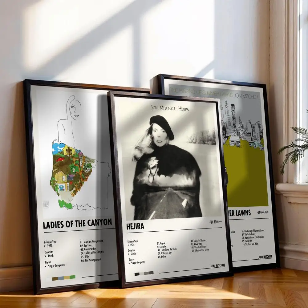 Joni Mitchell Poster Music Album Cover For Room Canvas Painting Print Art Home Wall Decor Picture Gift