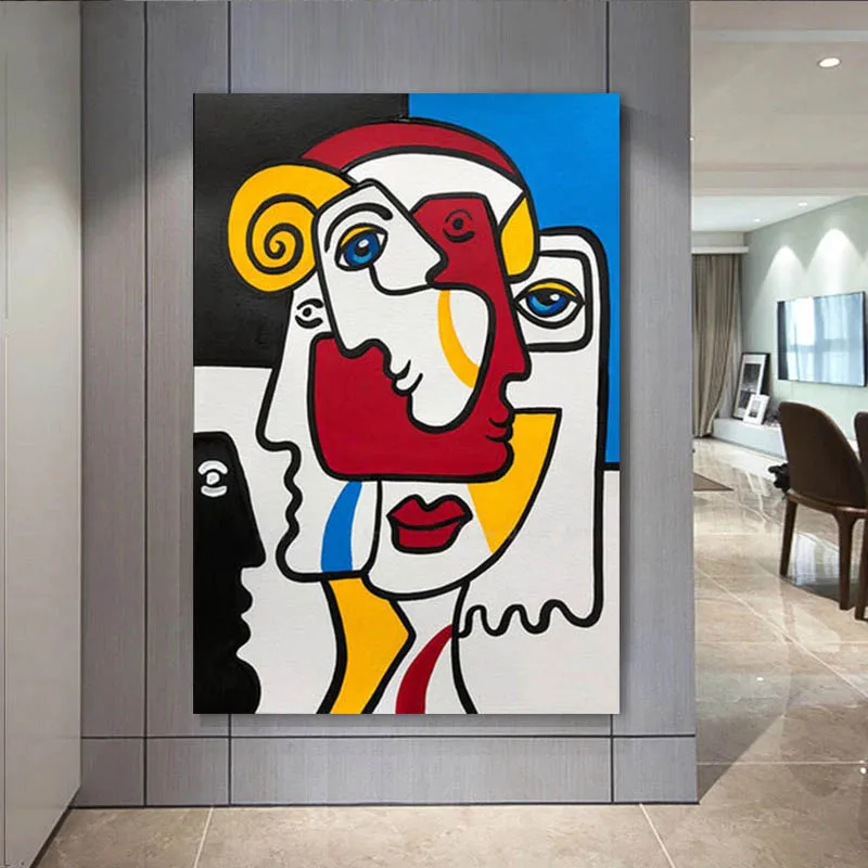 Picasso Famous Artworks Posters and Prints Retro Wall Art Canvas Paintings Pictures for Living Room Home Decoration