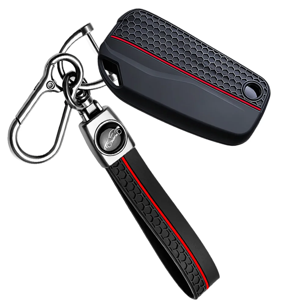 Smart Key Shell With Chain For Ducati Diavel XDiavel 1260S MTS950 MTS1260 Multistrada Monster 821 Hypermotard 950 Secure Grip