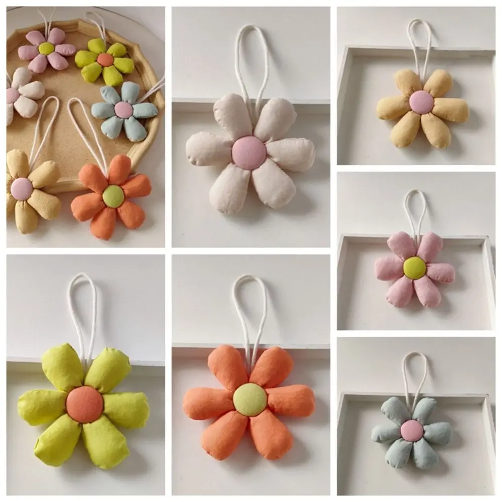 Bag Match Accessories Flower Bag Pendant Bag Charms Cloth Fresh Backpack Decoration Korean Style Stuffed Floral Lanyard DIY