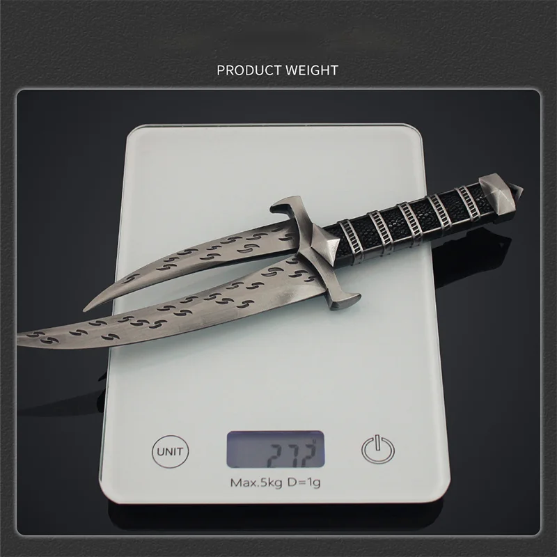 28 سنتيمتر الهروب من Tarkov لعبة الأجهزة الطرفية Cultist السم سكين لعبة الحلي سبيكة جمع الدعائم لعبة السيف الزينة #5