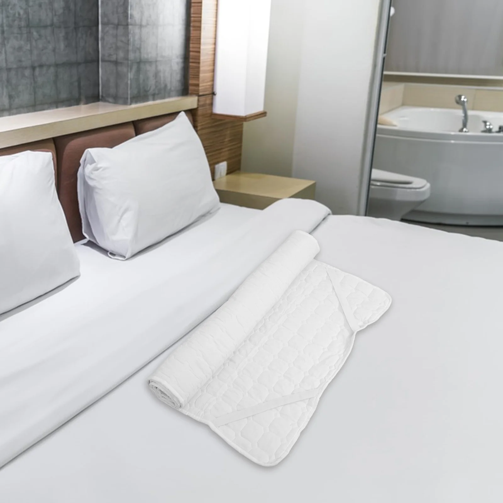 

Mattress Protector Soft Breathable Waterproof Anti-Stain Dirt-Resistant for Home Hotel Use Machine Washable Deep Fitted Bed