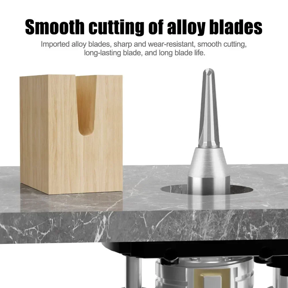 

TCT Round Bottom V-Groove Router Bit 12.7 Shank Woodworking Milling Cutter For Engraving Machines Solid Wood MDF Plywood Cutting