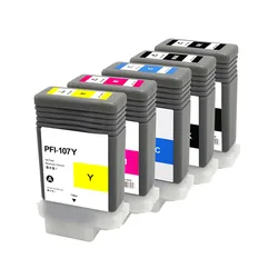 PFI107 PFI-107  ink cartridge 130ml compatible for Canon imagePROGRAF IPF670 IPF680 IPF685 IPF780  IPF785 with ink