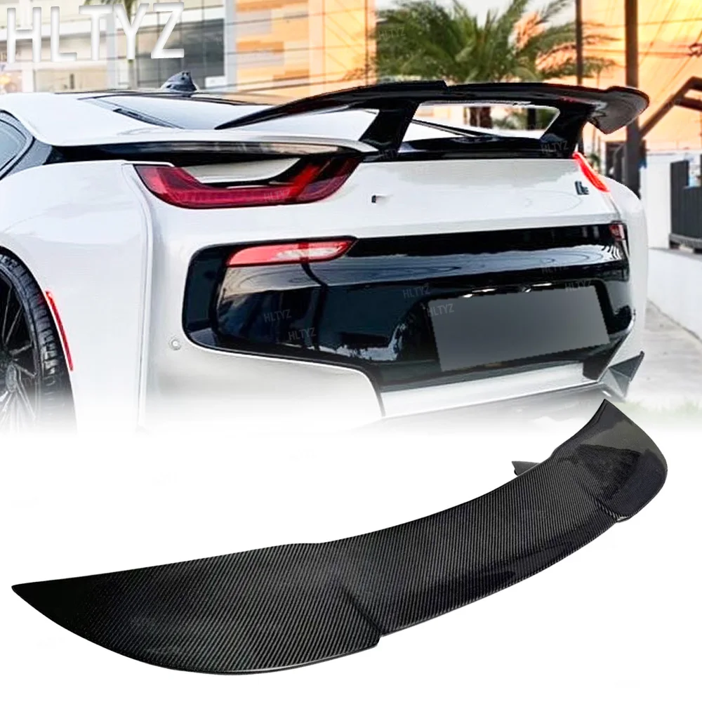

For BMW i8 rear spoiler wings high-quality carbon fiber GT style aerodynamics automotive body kit exterior kit 2014-2020