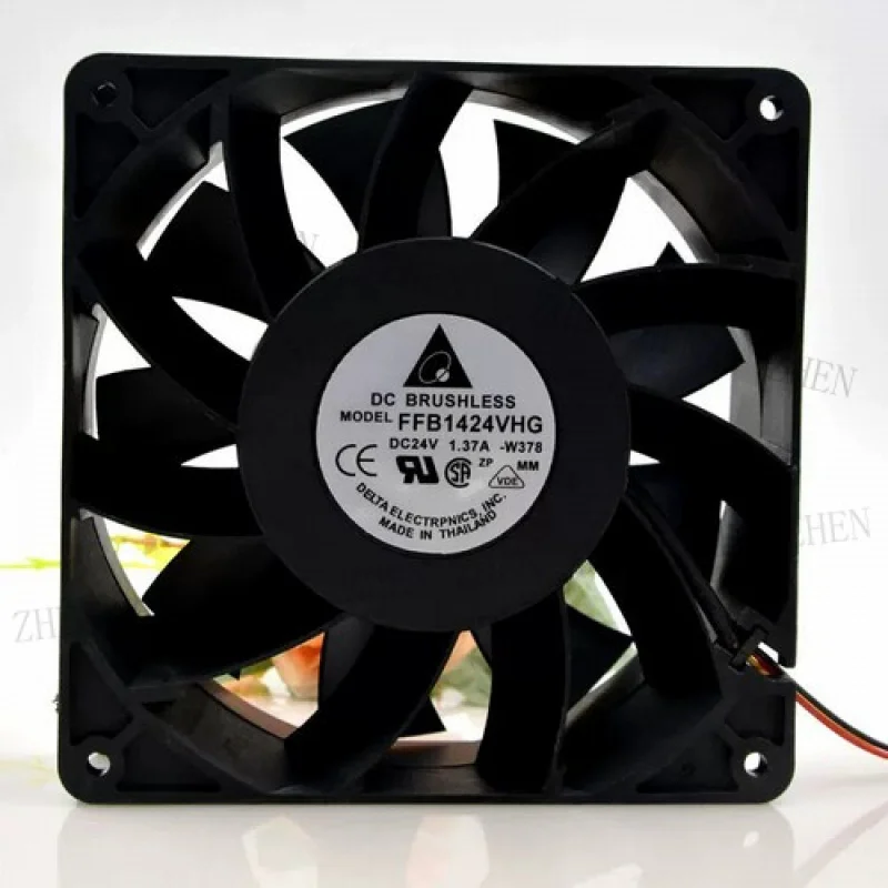 

Y для промышленного вентилятора Delta FFB1424VHG 14050 14 см, 24 В, 1,37 А, большой объем воздуха