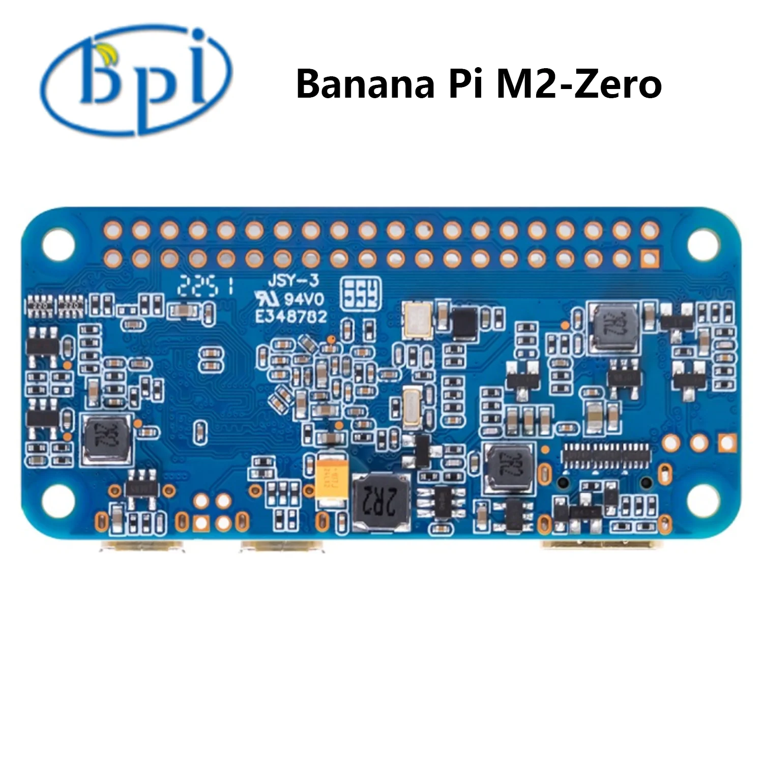 Imagem -02 - Banana pi m2 Placa de Desenvolvimento Zero Bpi-m2 Zero Allwinner h3 Quad-core Cortex-a7 512mb