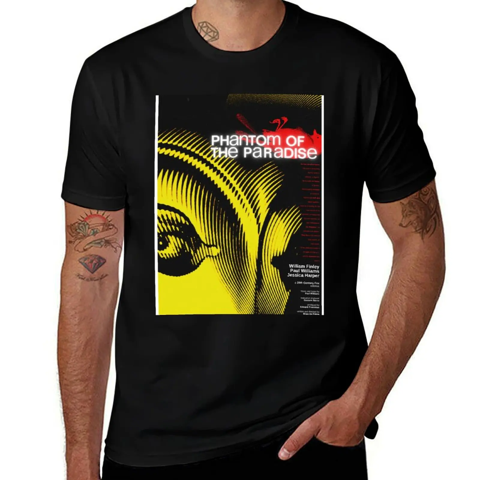 Phantom of the Paradise (1974) - Movie poster design T-Shirt Casual Basic Short Sleeve T-Shirt