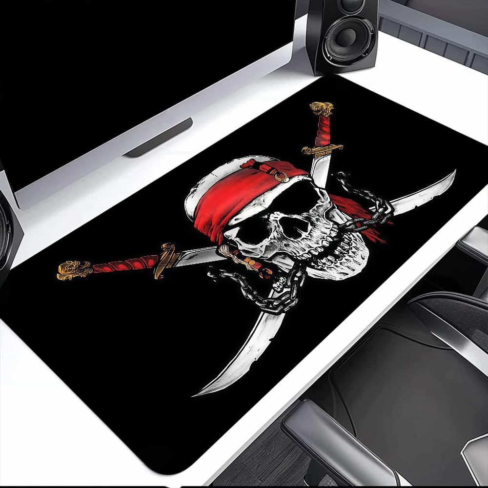 

Pirate Skull ship s Mouse Pad Large Desk Mat Keyboard Ergonomic Office Rubber PC Non-slip Anti-fray Home Custom