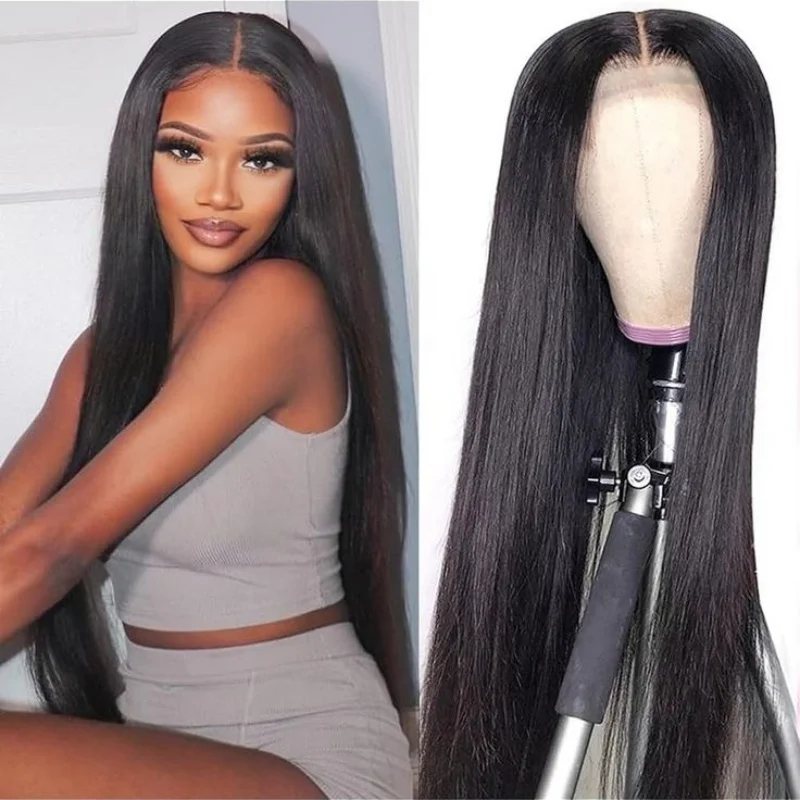 36 40 pollici Parrucche diritte per capelli umani 13x4 Frontale HD Parrucche in pizzo Densità 220 Parrucche naturali Per le donne 100 parrucche vere capelli umani