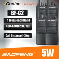 Baofeng Official Store BF C2 4Pcs FRS/PMR Hiking Mini Two Way Radio 2 Watt Walkie Talkie for Christmas Gift