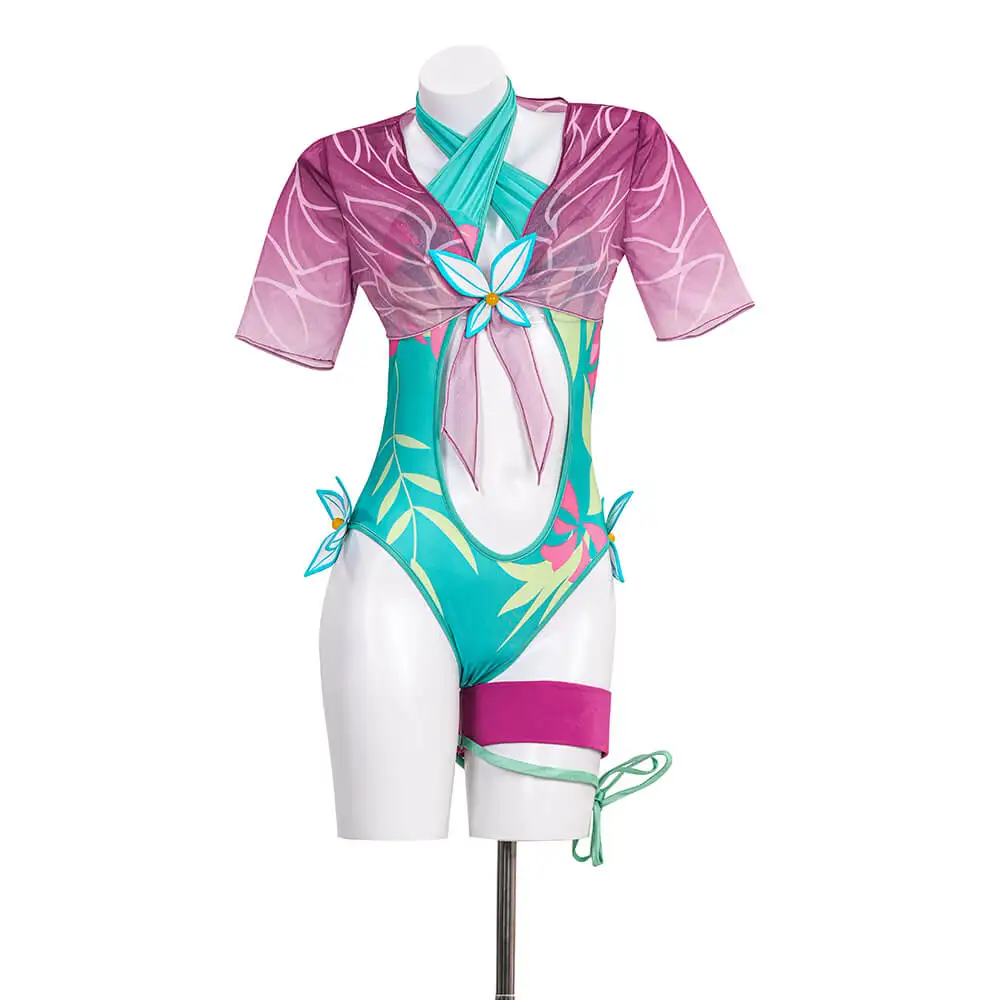 

Breezy Butterfly Swimsuit Halloween Beach Cosplay Costume Monokini Top Accessories Takerlama