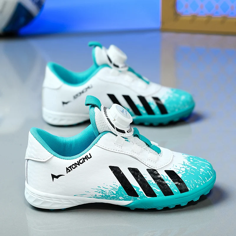 

New Men Kids Soccer Shoes Ultralight Training Shoes Match Boys Non-Slip Professional Football Boots Cleats Grass Drop Shipping