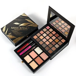 Pearl/Matte Book Beauty Set 30 colors eyeshadow +4 colors blush +2 colors concealer +2 lip gloss +1 Eyebrow pencil Big area