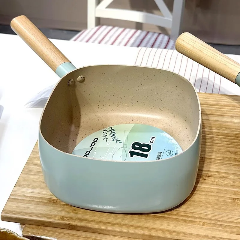 

Square small saucepan, milk pot, non-stick pot for making laofuzi noodles, pot for boiling instant noodles