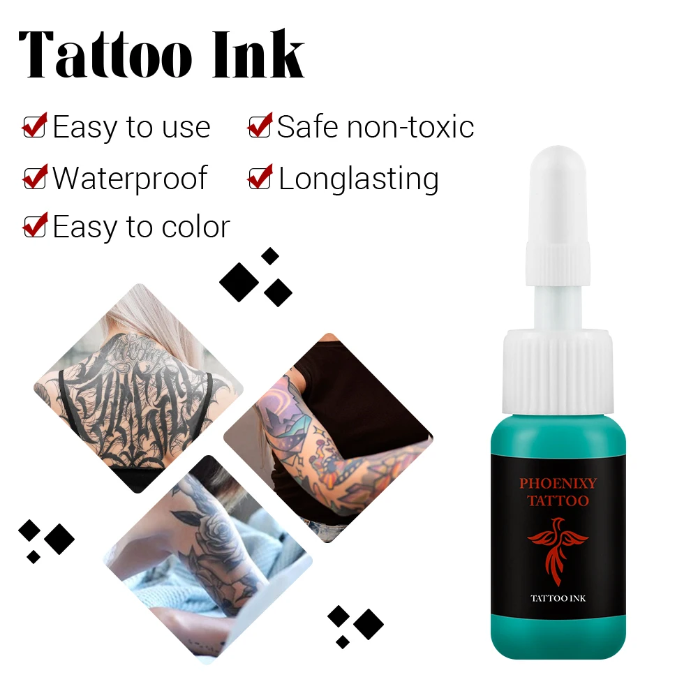 Beginner Tattoo Machine Gun Kit Coil Tattoo Machine with Power Supply Full Kit 6 Colors Permanent Tattoo Ink Tattoo Body Art Set