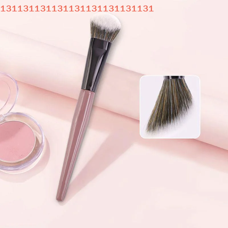 أداة تجميل مكياج كونتور للوجه للنساء والفتيات المبتدئين، فرشاة أحمر الخدود ذات شعيرات ناعمة للخدود، بودرة أحمر الخدود المحمولة #1