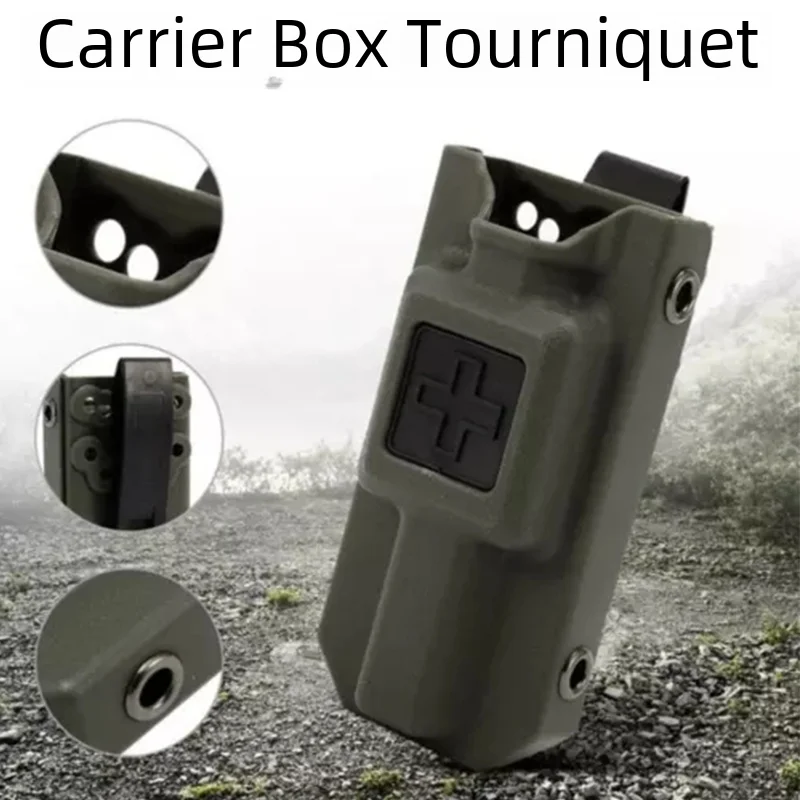 Outdoor Emergency Tourniquetrats for Blood Tactical Tourniquet Cat Storage Box Bag MOLLE Medical Package Kit Trauma First Aid