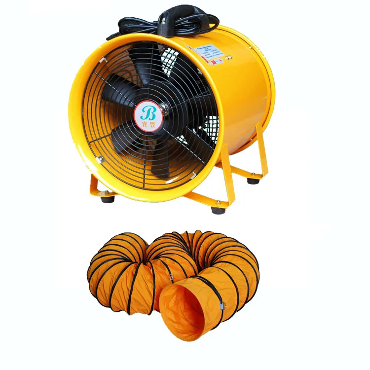 

10 Inch 220V Industrial Portable Exhaust Fan with Flexible Duct