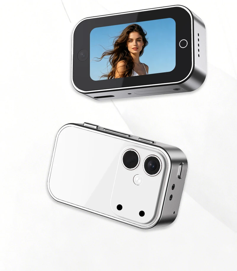 OnePus Dual-Objektiv Magnetische Daumenkamera 2.7K 1080P Pocket Sport Cam WIFI Autofokus Bodycam Tragbare Helmkamera – Detail 2