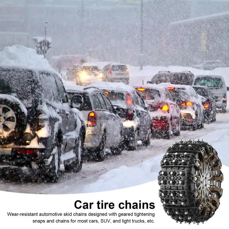 Car tire anti-skid chain Universal Anti-Slip Wheel Chains For Snow Mud Rock Climbing And Ice Lawn Bad weather safety supply