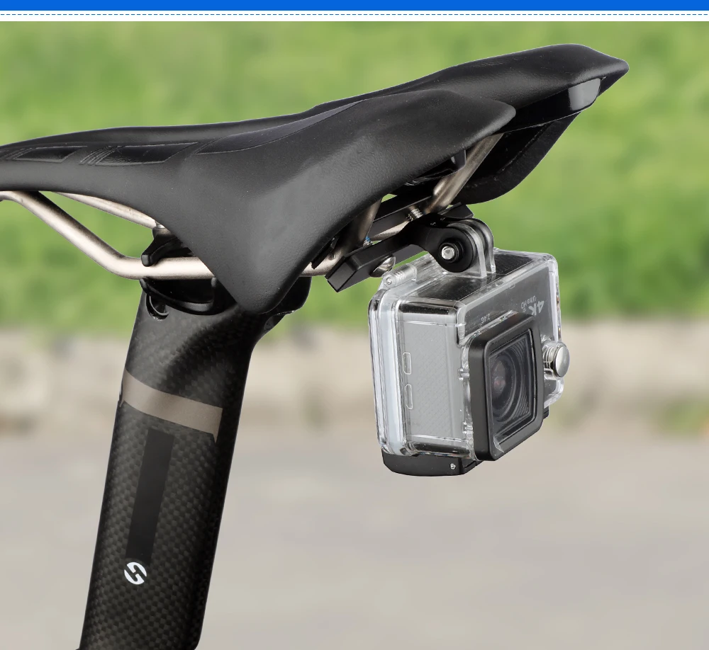 Fahrrad Sattel Schiene Rücklicht Halterung MTB Fahrrad Sattelstütze Winkel Einstellbare Basis Halter Passt Gopro Sport Kamera Rücklicht – Detail 17