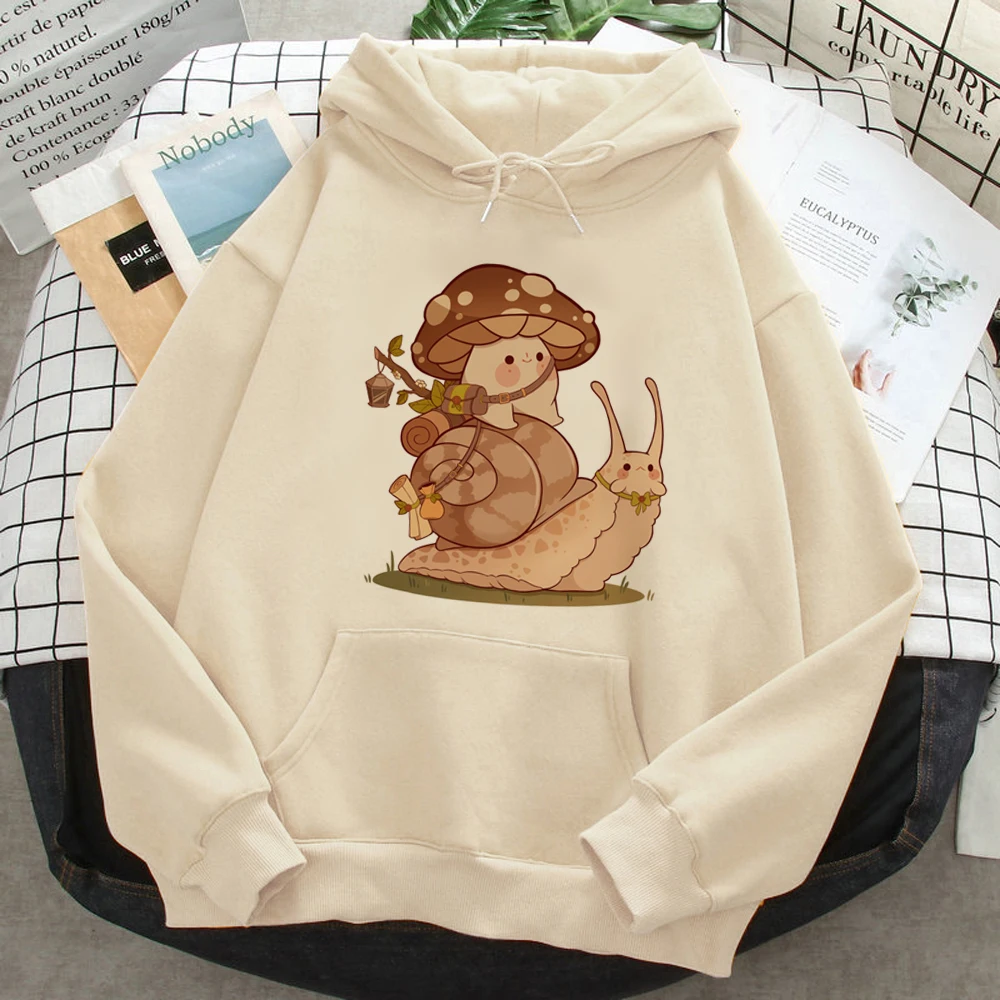 Mushroom hoodies women 90s 2023 anime aesthetic sweater Hooded Shirt women Winter Pullover