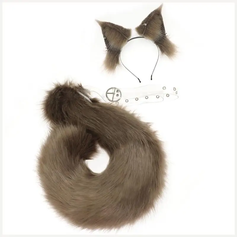 

Squirrel Tail Squirrel Ears Headbands Halloween Animal Cosplay Party Costume Toy