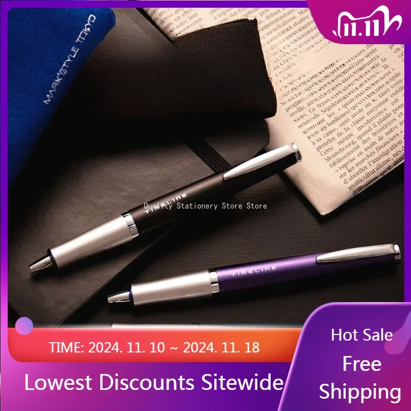 

New Pilot TimeLine LTL-3/5SR High-grade Gel Pen Metal 0.5mm Black Best Mb Rollerball Pen Office School Supplies Writing Gift