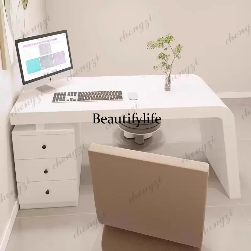 Minimalist Organizer Office Desk Shelves Creativity Long Straight Secretary Computer Desks Unusual Quality
