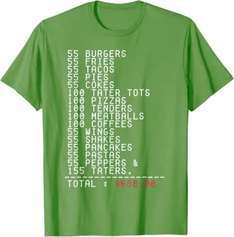 55 Burger 55 Pommes Ich Denke, Du Solltest Weggehen Lustiges T-Shirt Y2k Persönlichkeit Familienparty Kleidung Humor Aufdruck T-Shirt – Detail 11